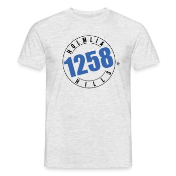 Holmlia Hills 90210 - T-shirt homme - gris chiné - Devant - AI Model Male 178 dark (178cm)