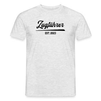 Zugführer 2023 Feuerwehrmann Zug Feuerwehr FFW - Männer T-Shirt - Grau meliert - Vorne - AI Model Male 178 dark (178cm)