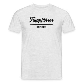 Truppführer 2023 Feuerwehrmann FFW Feuerwehr Mann - Männer T-Shirt - Grau meliert - Vorne - AI Model Male 178 dark (178cm)
