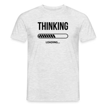 Thinking Loading - Männer T-Shirt - Grau meliert - Vorne - AI Model Male 178 dark (178cm)
