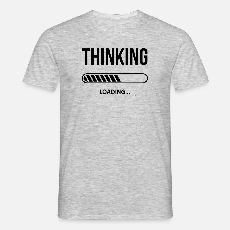 Thinking Loading - Men's T-Shirt - heather grey