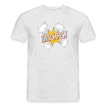 Kirschfest krachende Explosion zum Kirschfest - Männer T-Shirt - Grau meliert - Vorne - AI Model Male 178 dark (178cm)