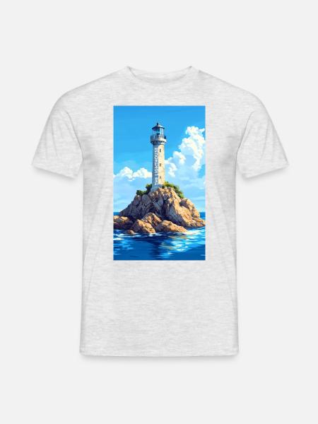 The lighthouse - Men's T-Shirt - heather grey
