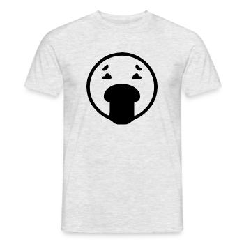 hand over - Men's T-Shirt - heather grey - Front - AI Model Male 178 dark (178cm)