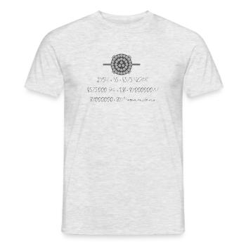 Star ship raptor - T-shirt homme - gris chiné - Devant - AI Model Male 178 dark (178cm)