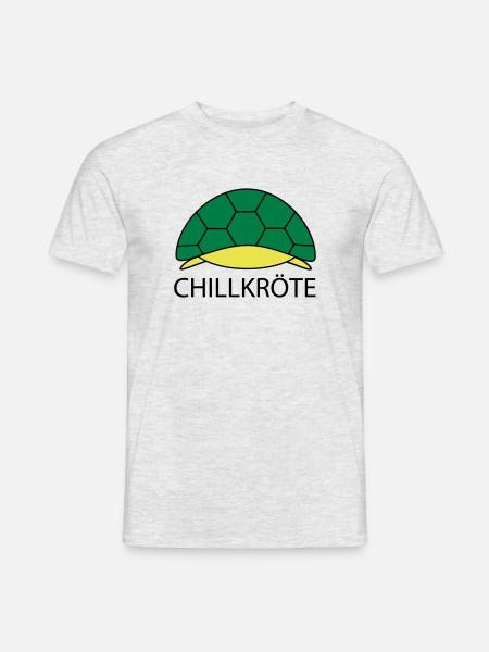Schildkröte hängt ab - Männer T-Shirt - Grau meliert