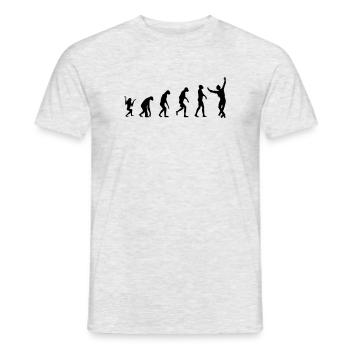 evolution Rollkunstlauf Mann - Männer T-Shirt - Grau meliert - Vorne - AI Model Male 178 dark (178cm)
