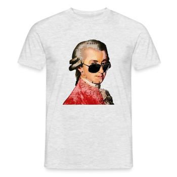 Wolfgang Amadeus Mozart - T-shirt homme - gris chiné - Devant - AI Model Male 178 dark (178cm)