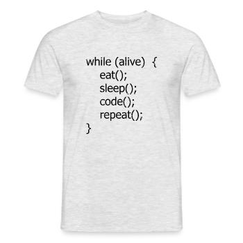 Conception de la cybersécurité pour les pirates informatiques et la cybersécurité - T-shirt homme - gris chiné - Devant - AI Model Male 178 dark (178cm)