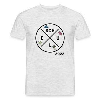 Schule 2022 - Männer T-Shirt - Grau meliert - Vorne - AI Model Male 178 dark (178cm)