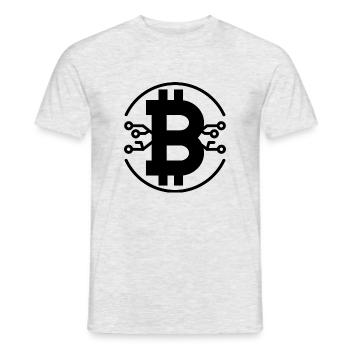 Bitcoin Trading Crypto Stocks - T-shirt homme - gris chiné - Devant - AI Model Male 178 dark (178cm)