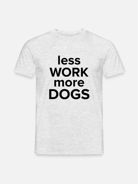 Dog Hund - Männer T-Shirt - Grau meliert