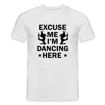 Dancing Dance Music - Männer T-Shirt - Grau meliert - Vorne - AI Model Male 178 dark (178cm)