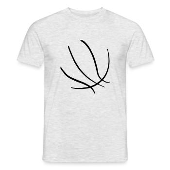 Basketball 50 - Men's T-Shirt - heather grey - Front - AI Model Male 178 dark (178cm)