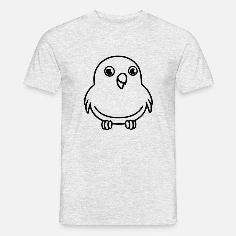 Chubby canary as vector illustration - Men’s T-shirt - heather grey