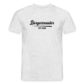 Bürgermeister Oberbürgermeister Stadtrat 2022 - Männer T-Shirt - Grau meliert - Vorne - AI Model Male 178 dark (178cm)