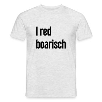 I red boarisch - Men's T-Shirt - heather grey - Front - AI Model Male 178 dark (178cm)