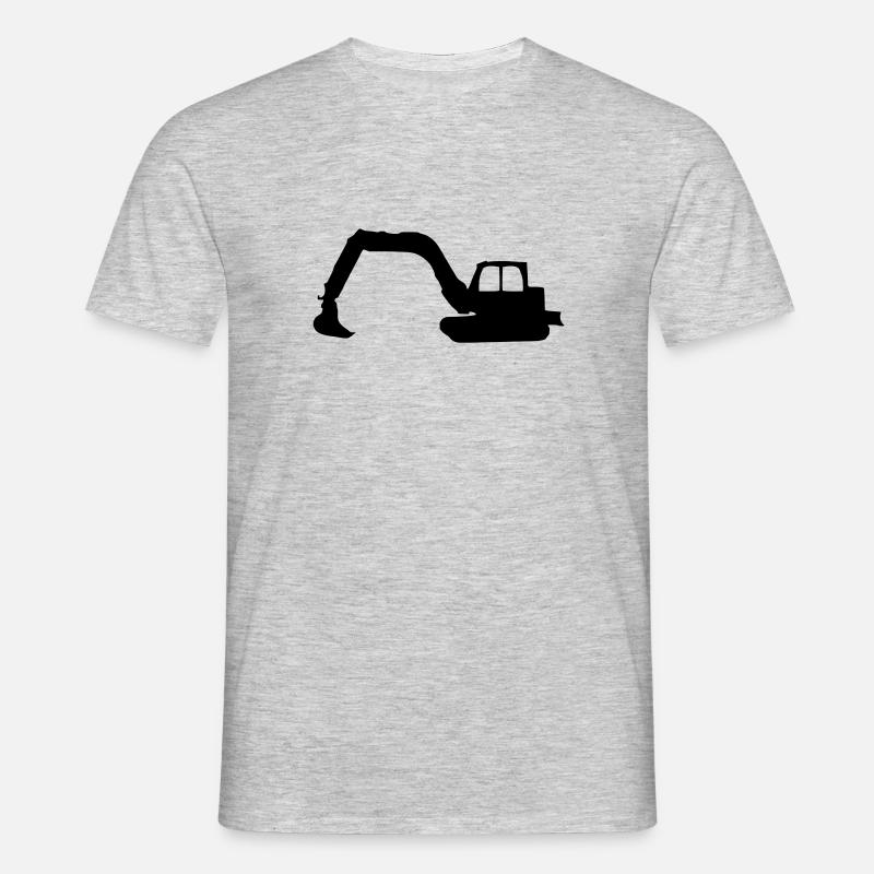 Bagger - Männer T-Shirt - Grau meliert