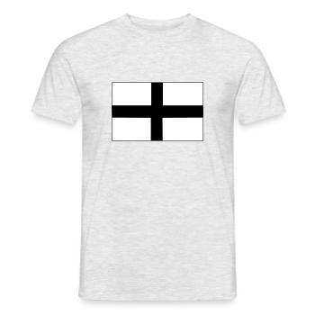 drapeau breton - T-shirt homme - gris chiné - Devant - AI Model Male 178 dark (178cm)