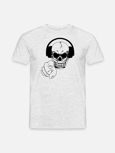 Skull - Men's T-Shirt - heather grey