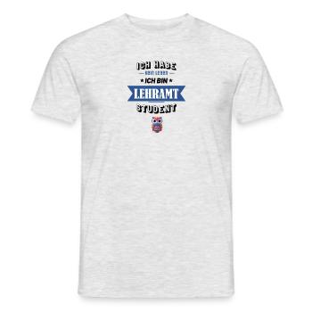 Ich habe kein Leben ich bin Lehramt Student - Männer T-Shirt - Grau meliert - Vorne - AI Model Male 178 dark (178cm)