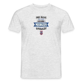 Ich habe kein Leben ich bin Medizin Student - Männer T-Shirt - Grau meliert - Vorne - AI Model Male 178 dark (178cm)