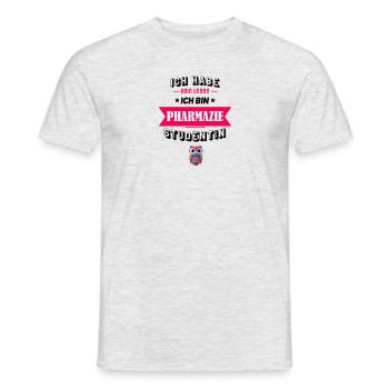 Ich habe kein Leben ich bin Pharmazie Studentin - Männer T-Shirt - Grau meliert - Vorne - AI Model Male 178 dark (178cm)