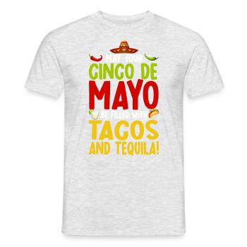 Viva Mexico Cinco De Mayo Party 5 De Mayo Geschenk - Männer T-Shirt - Grau meliert - Vorne - AI Model Male 178 dark (178cm)