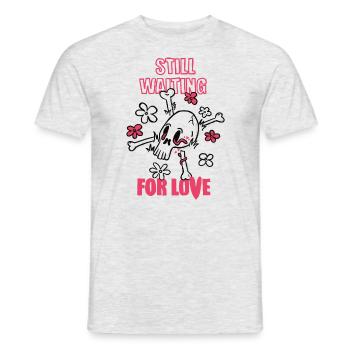 Toujours en attente d’amour - T-shirt homme - gris chiné - Devant - AI Model Male 178 dark (178cm)