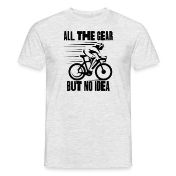 Tout le matériel aucune idée, Vélo - T-shirt homme - gris chiné - Devant - AI Model Male 178 dark (178cm)