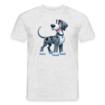 Great Dane 2 - Men's T-Shirt - heather grey - Front - AI Model Male 178 dark (178cm)