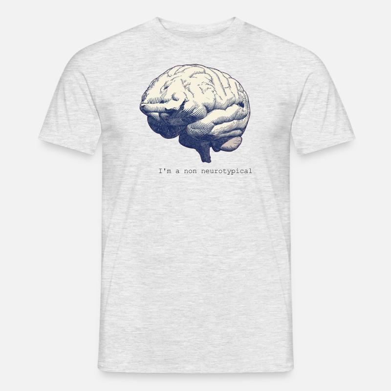 Non neurotypical - Männer T-Shirt - Grau meliert