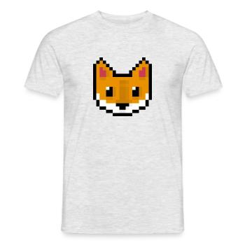 Fuchs - Männer T-Shirt - Grau meliert - Vorne - AI Model Male 178 dark (178cm)