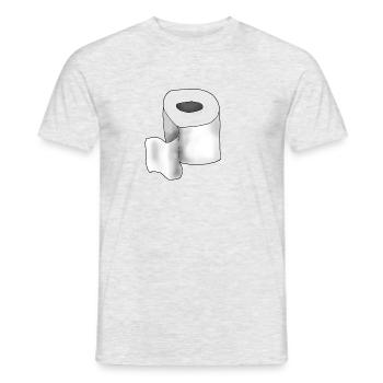 Klopapier - Männer T-Shirt - Grau meliert - Vorne - AI Model Male 178 dark (178cm)