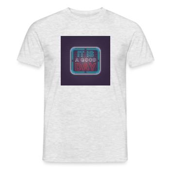 It Is A Good Day - T-shirt homme - gris chiné - Devant - AI Model Male 178 dark (178cm)