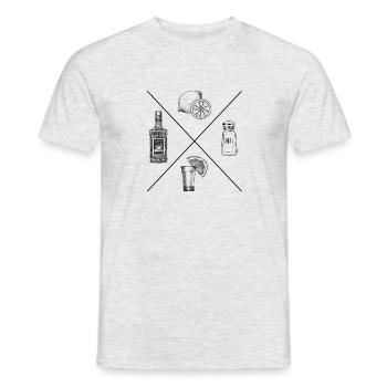 Tequila - THE combination of ingredients - Men's T-Shirt - heather grey - Front - AI Model Male 178 dark (178cm)
