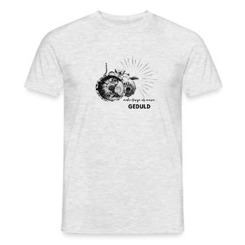 Getriebe - mehr Gänge als meine Geduld! - Männer T-Shirt - Grau meliert - Vorne - AI Model Male 178 dark (178cm)