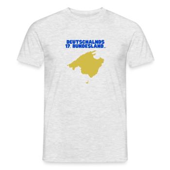 Mallorca merch - Männer T-Shirt - Grau meliert - Vorne - AI Model Male 178 dark (178cm)