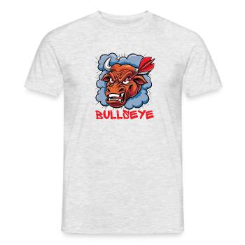 Bullseye - Männer T-Shirt - Grau meliert - Vorne - AI Model Male 178 dark (178cm)