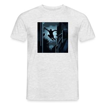 Mug vectoriel - T-shirt homme - gris chiné - Devant - AI Model Male 178 dark (178cm)