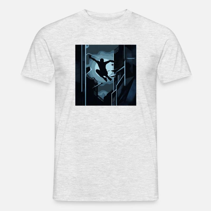 Vektor-Becher - Männer T-Shirt - Grau meliert