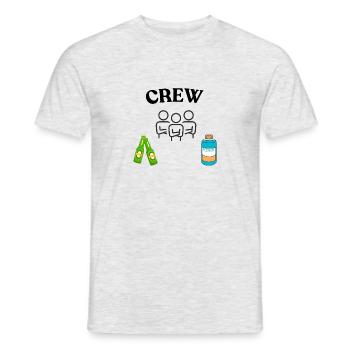 Bachelor party crew, celebrate, best man - Men's T-Shirt - heather grey - Front - AI Model Male 178 dark (178cm)