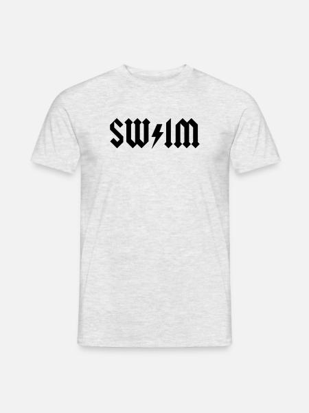 schwimmen - Männer T-Shirt - Grau meliert