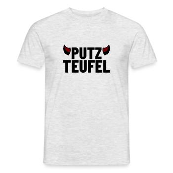 Lamelle de plâtre - Plâtre - T-shirt homme - gris chiné - Devant - AI Model Male 178 dark (178cm)