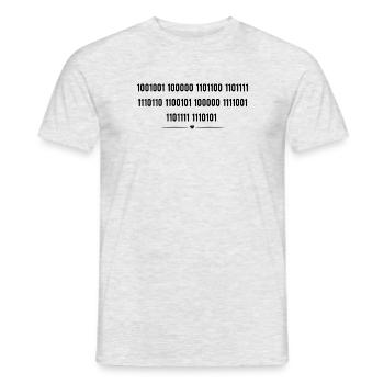 Geheime Liebe - Männer T-Shirt - Grau meliert - Vorne - AI Model Male 178 dark (178cm)