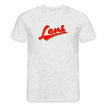 Retro Lens - Männer T-Shirt - Grau meliert - Vorne - AI Model Male 178 dark (178cm)