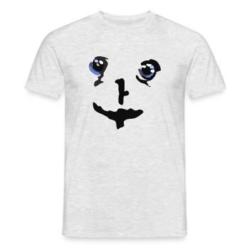 Smile Face - Men's T-Shirt - heather grey - Front - AI Model Male 178 dark (178cm)