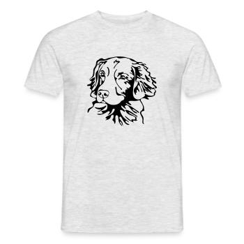 NOVA SCOTIA DUCK TOLLING RETRIEVER dogs Wilsigns - Men's T-Shirt - heather grey - Front - AI Model Male 178 dark (178cm)