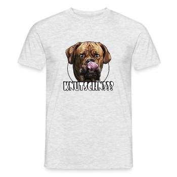 BORDEAUX DOGGE mignon Wilsigns Dogue de Bordeaux - T-shirt homme - gris chiné - Devant - AI Model Male 178 dark (178cm)