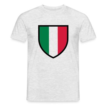 Stemma Italia - blason Italie - Italia flag (T) - T-shirt homme - gris chiné - Devant - AI Model Male 178 dark (178cm)